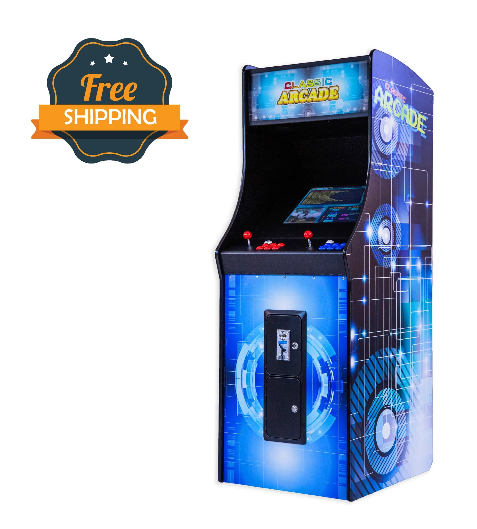Full-Sized Upright Arcade Game with 412 Classic Games - Image 4